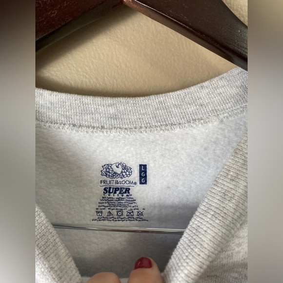 100% Cotton Fleece Crewneck Christmas Grinch Claus Sweatshirt - Picture 4 of 7